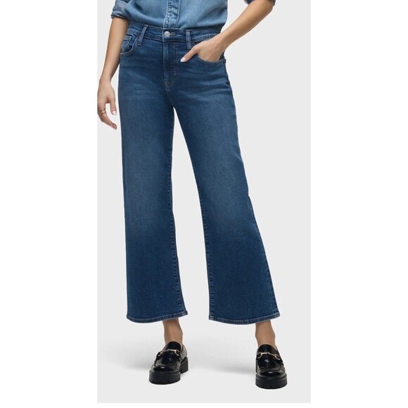 Hudson Jeans Women’s 31 Rosalie Wide Leg Callisto High-Rise Ankle Stretch Jeans - Picture 1 of 10